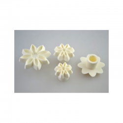 FOREMKA PLASTIKOWA KSZTAŁT STOKROTKA 4szt /  od 2-3,5cm / 7342